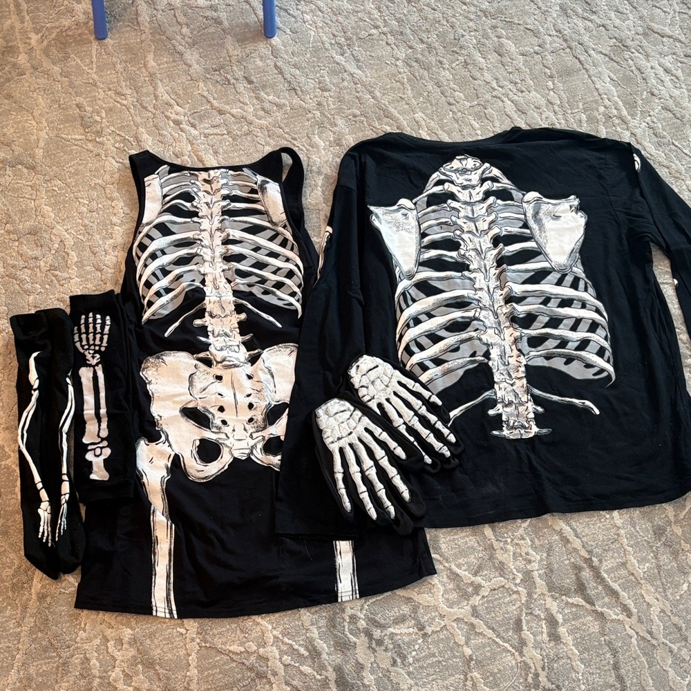 Skeleton Costume Set for adults, his and hers!